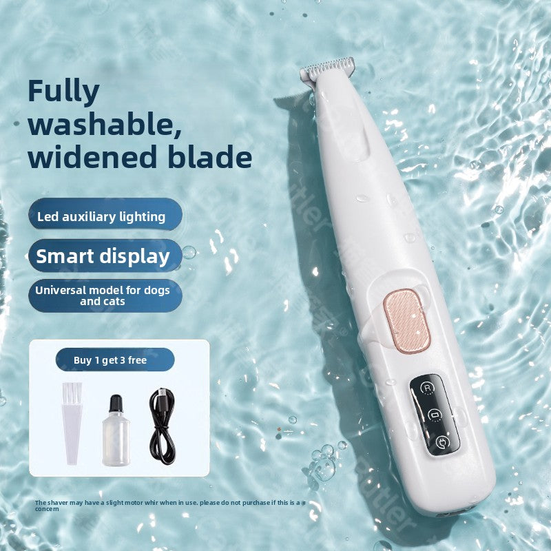 Pet Electric Hair Clipper with LED Light and Low Noise