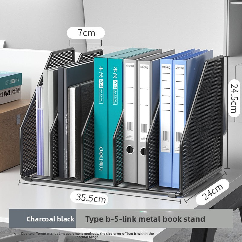 Metal File Organizer Office Document Storage Rack