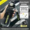 Large-capacity sports water bottle
