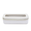 Portable Waterproof Leather TPU Transparent Toiletry Bag