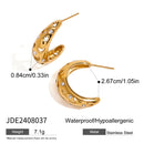 Stainless steel water droplet open bracelet