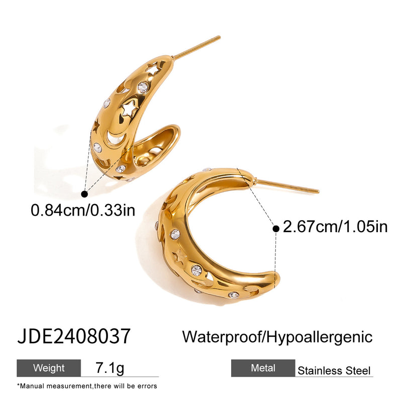 Stainless steel water droplet open bracelet
