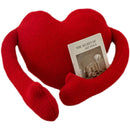 Heart-Shaped Velvet Cushion
