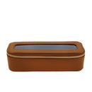 Portable Waterproof Leather TPU Transparent Toiletry Bag