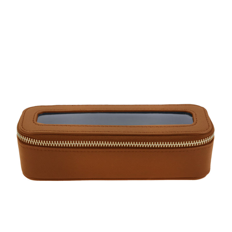 Portable Waterproof Leather TPU Transparent Toiletry Bag