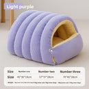Plush Removable Washable Enclosed Pet Bed for Cats and Dogs
