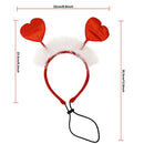 2025 Pets Valentine's Day Decoration Pet Scar Valentine's Day Hairband Dog Party Decoration Prop Dog Accessories Pet Products