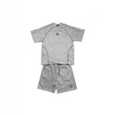 Printed letter-stitched T-shirt set