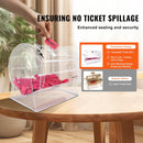 VEVOR Acrylic Raffle Drum,Professional Raffle Ticket Spinning Cage With 2 Keys, Transparent Lottery Spinning Drawing, Holds 10000 Tickets Or 300 Raffle Balls, Raffle Ticket Box For Lottery Games Bing