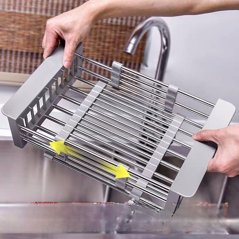 Adjustable Stainless Steel Kitchen Drain Basket