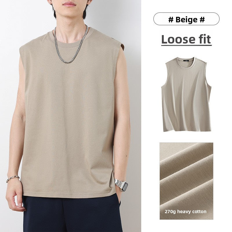 Cotton Sleeveless T-shirt