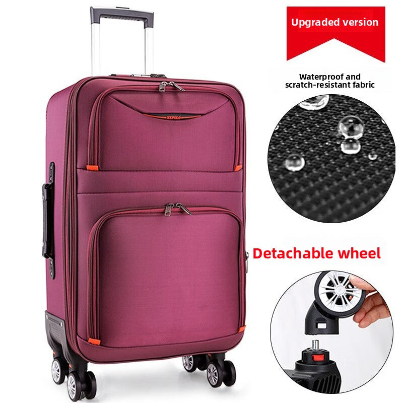 Travel Suitcase with Universal Wheels and Combination Lock