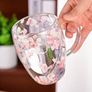 Household borosilicate double-layer glass cup