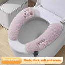 Thickened Fleece Toilet Seat Universal Paste