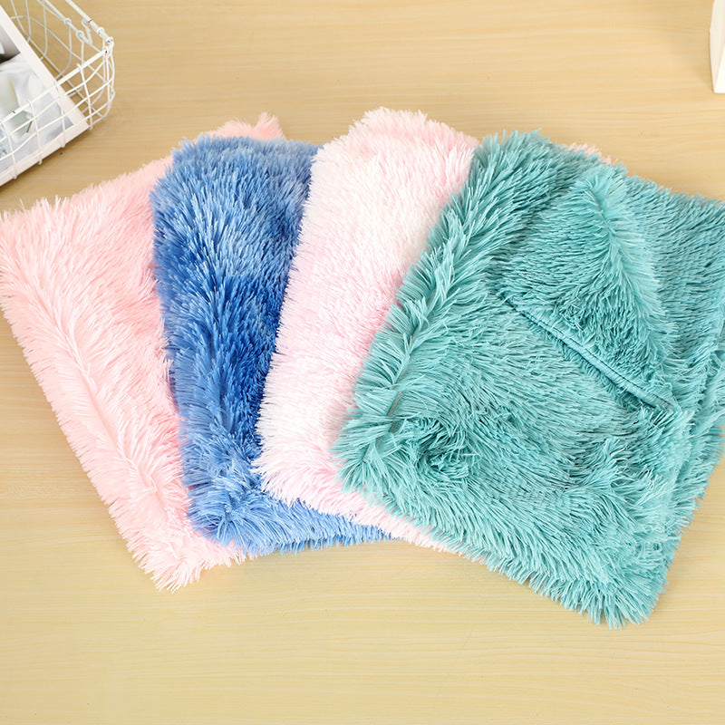 Plush Pet Blanket for Dogs and Cats, Warm Long Hair Indoor Bed Mat
