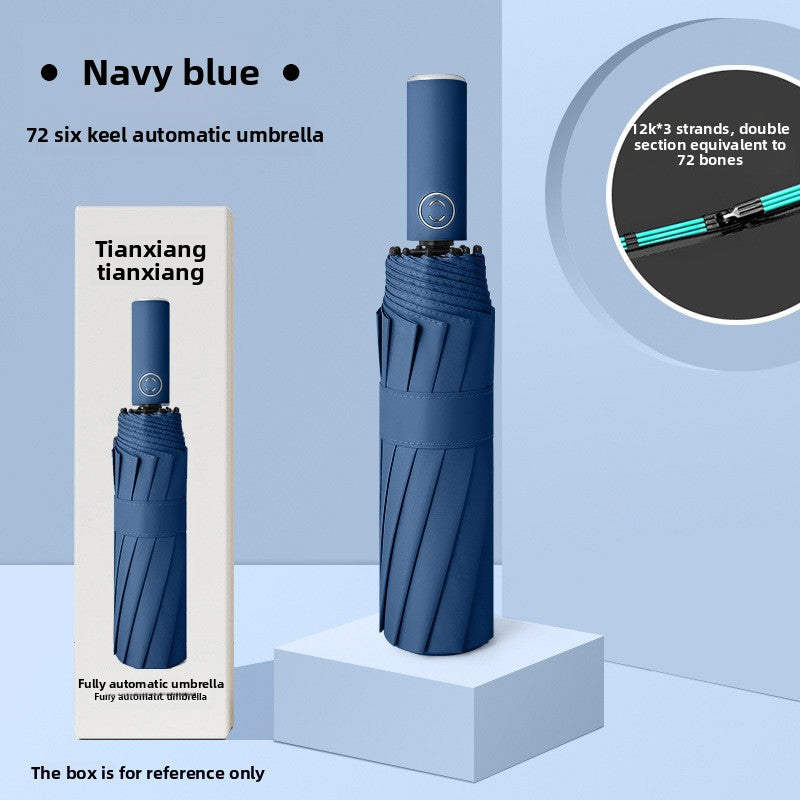 72-Bone Automatic Folding Umbrella