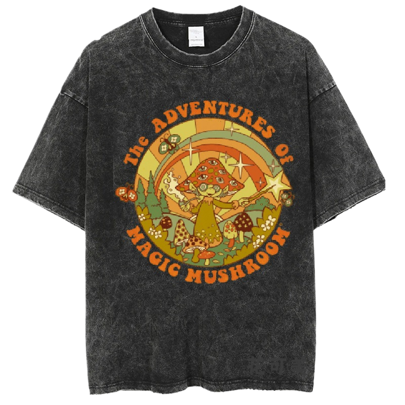 Washed and distressed T-shirt