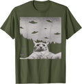 Alien Cat-shaped Unidentified Flying Object T-shirt