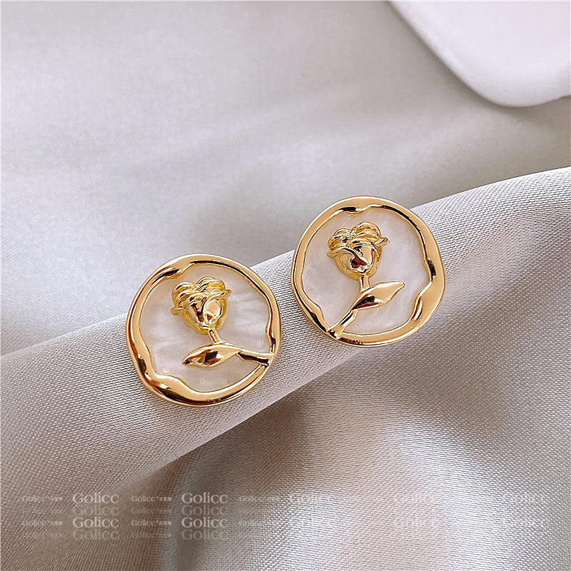 S925 Silver Pearl Earrings Elegant Light Luxury Fashion Jewelry