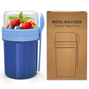 Double-layer portable yogurt cup