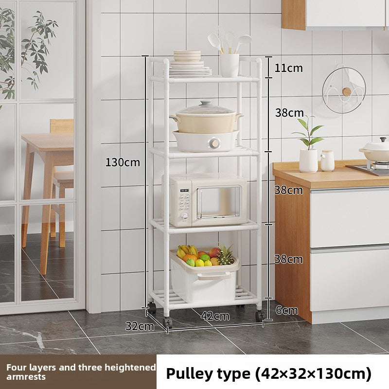 Multi-level kitchen storage rack