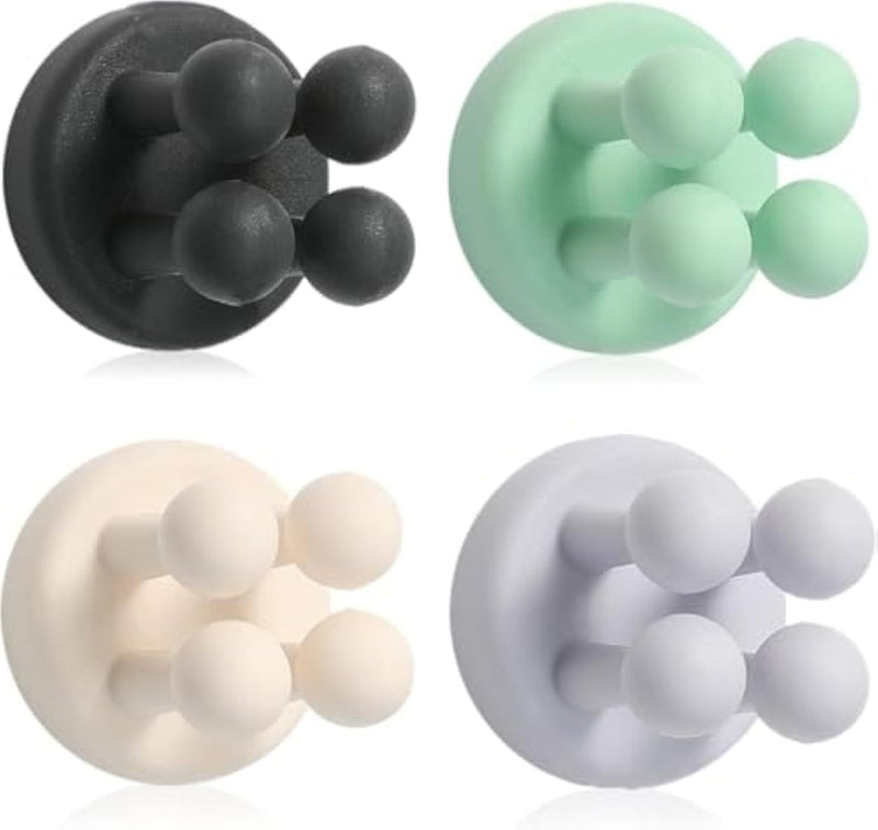 Silicone Toothbrush Holders - Multi-Function Waterproof Self-Adhesive Wall Hooks For Bathroom, Kitchen, Living Room, And Office