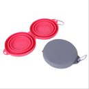 Collapsible Dual Pet Bowl ? Foldable Rubber Food & Water Dish for Dogs & Cats