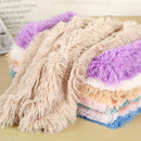 Plush Pet Blanket for Dogs and Cats, Warm Long Hair Indoor Bed Mat