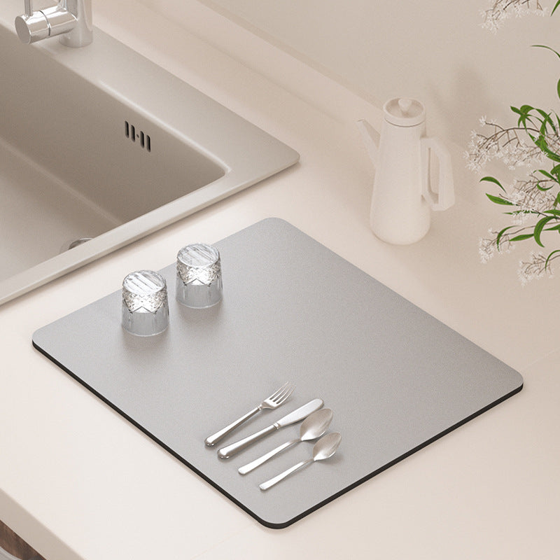 PU Leather Kitchen Countertop Drain Mat