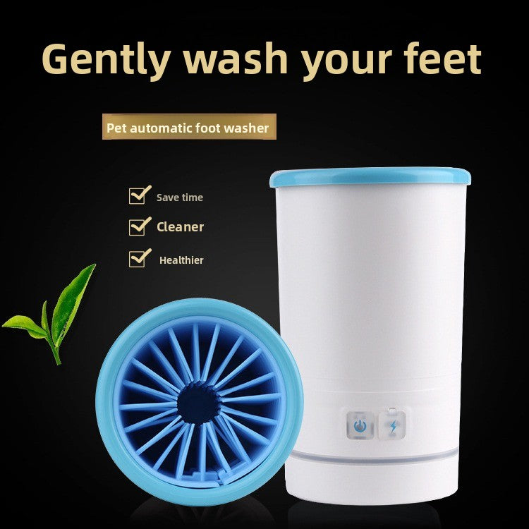 Portable USB Rechargeable Pet Paw Cleaning Brush