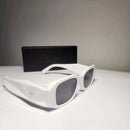 Fashionable men's and women's square-framed sunglasses