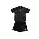 Printed letter-stitched T-shirt set