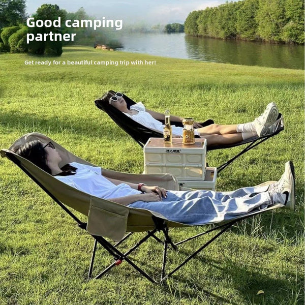Adjustable Portable Moon Chair for Camping and Fishing