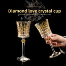 crystal glass high-foot red wine glass suitcase suit