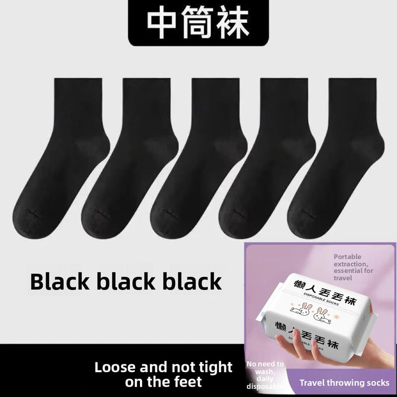 Disposable socks for men and women, no-wash daily disposable socks