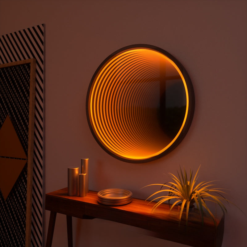 Multi-Layer LED Abyss Mirror Wall Light for Modern Decoration