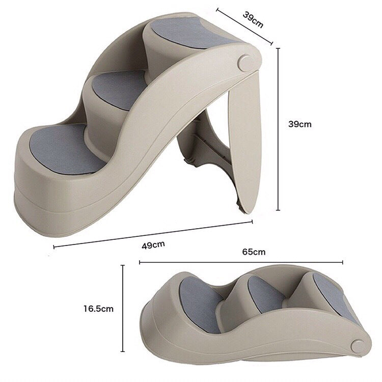 New Pet Stair Steps Plastic Folding Non-slip