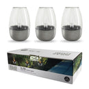 Solar Candle Light with Wine Glass Lampshade Waterproof LED