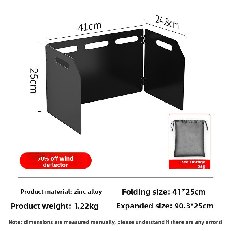 Outdoor Stove Windshield