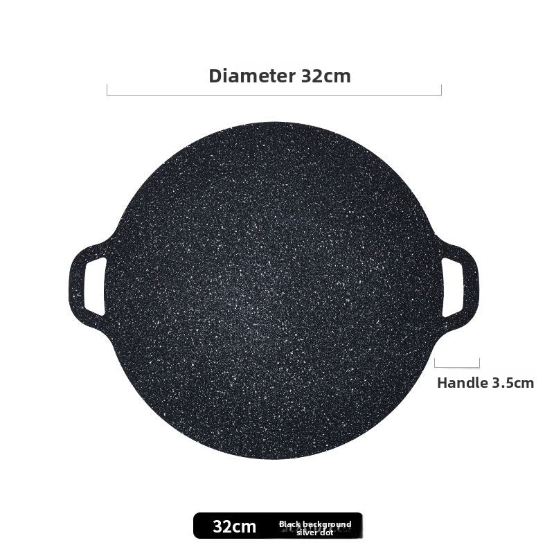 Japanese Medical Stone BBQ Grill Pan Non-Stick Smokeless Cooking