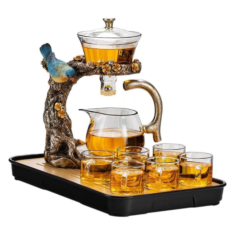 Semi-Automatic Teaware Suit Magnetic Suction Glass Tea Maker