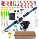 FISHKING Telescopic Fishing Rod Set with Reel and Accessories