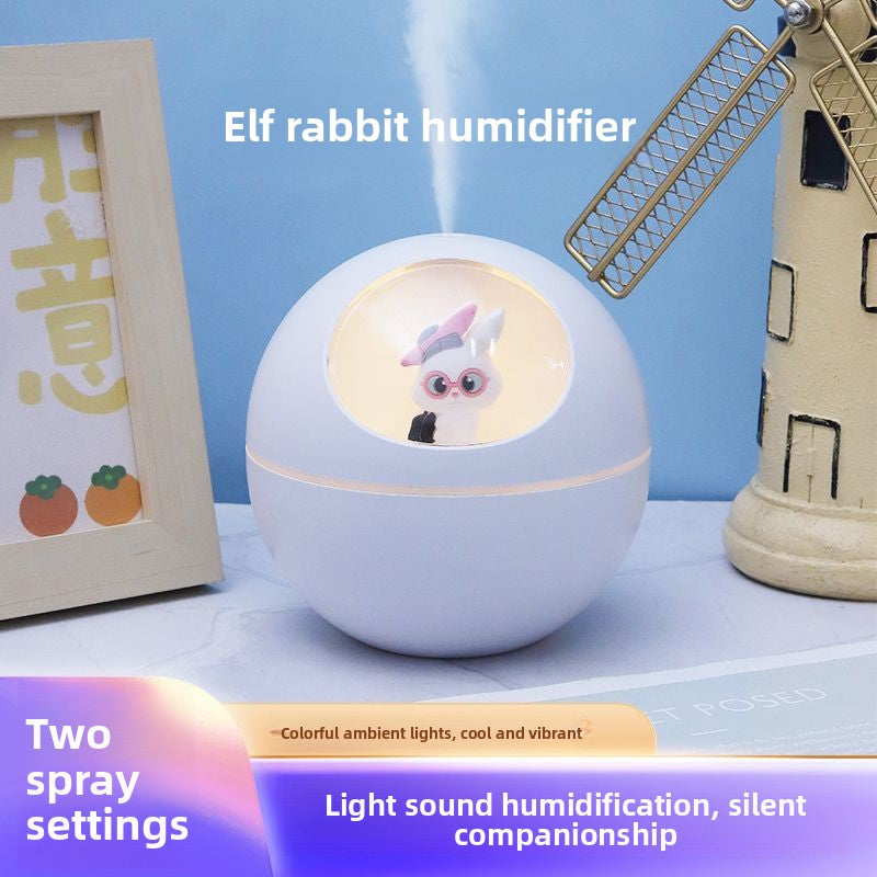 Cute Elf Ball Aroma Humidifier with Night Light