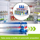 Fridge Drink Organizer-Adjustable Soda Dispenser With Smooth, Fast Pusher Glide