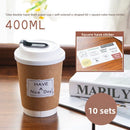 Single-use coffee, milk tea and soy milk paper cups