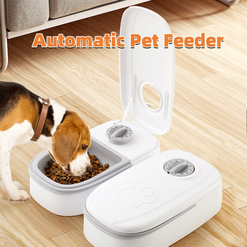Comedero automático para mascotas, dispensador de comida inteligente para gatos y perros, temporizador, tazón de acero inoxidable, suministros para mascotas.