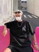 Embroidered Vine Floral Short Sleeve T-Shirt