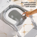 Foldable stepped auxiliary stool toilet