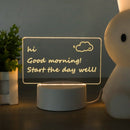 LED lamp memo board bedside lamp
