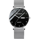 Men's Waterproof Quartz Watch with Double Calendar and Luminous Feature